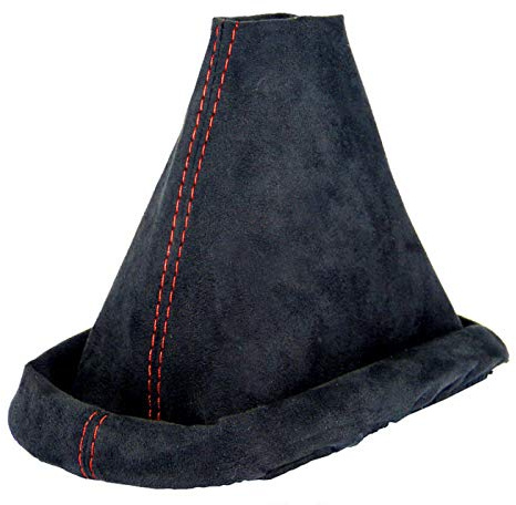 Schaltsack für VW Passat B5 3B 3BG - Bj. 1996 - 2005 - weiche Mikrofaser - Schwarz - Rot - Schaltmanschette - Manschette für Gangschaltung - Schalthebelmanschette für Schaltgetriebe - A0121