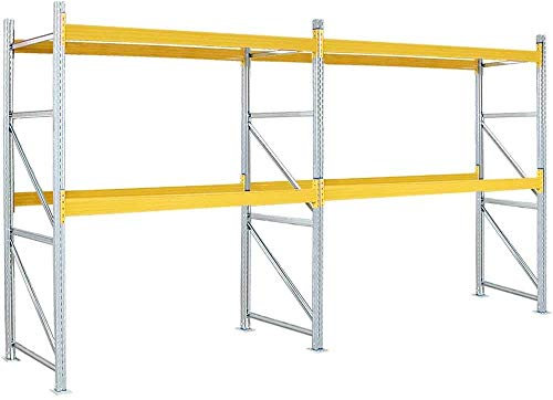 BRB Palettenregal, 4 Paar Tragbalken, Stecksystem, erweiterbar, BxTxH 5710x1100x3000 mm, Fachlast 2600 kg/Tragbalkenpaar