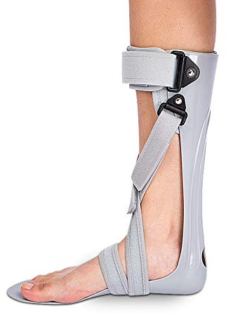 GHzzY Férula de Soporte para pie caído - Soporte para ortesis de pie y Tobillo - Soporte AFO para caída de pie, Fascitis Plantar y tendinitis de Aquiles,Right,M
