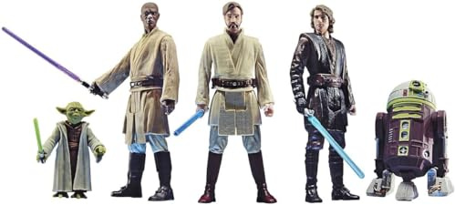 Star Wars Celebrate The Saga Spielzeuge Orden der Jedi Action-Figuren Set, 9,5 cm große Sammelfiguren 5er-Pack, für Kids ab 4 Jahren