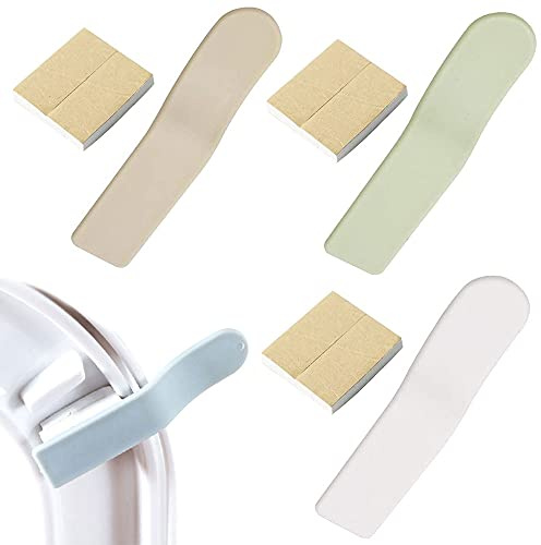 6 Stück modischer Toilettensitz-Griff, Toilettendeckel-Hebegriff, Toilettensitz-Griff, Heber zur Vermeidung von Berührung, Sitzbezug, Reisen, Zuhause, Badezimmer, Büro, Restaurant, Hotel