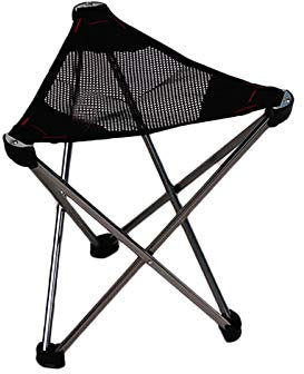 Campingstuhl Mini Camping Hocker Ultraleicht Klapp Camp Chair Tragbarer Hocker zum Wandern, Angeln Für Camping, Im Freien (Color : Black, Size : 32 * 32 * 33.5cm)