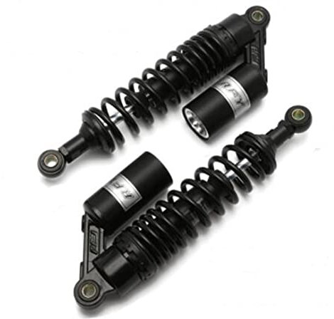 Hegeiisy 340mm 13.38 pollice 7mm Molla Universale Moto Ammortizzatori Posteriore Sospensione ATV Quad Scooter Dirt Bike Per 50cc 75cc 90cc 125cc 150cc 250cc 300cc Nero