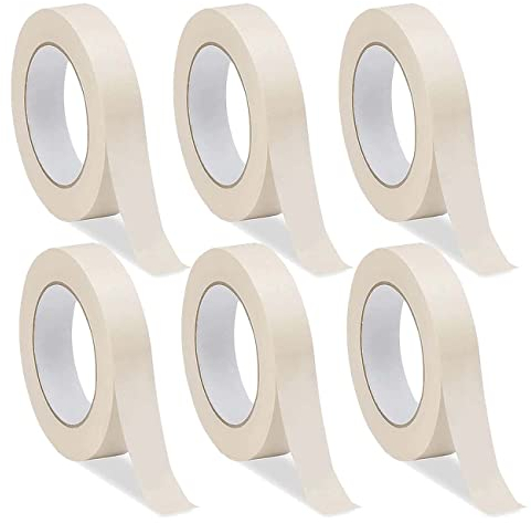 Edenpack 6 Rolls Masking Tape for Painting Painters 25MM x 50M Masking Tape for Decorating DIY Art and Crafts Spraying Easy Remove Strong Adhesive Tape