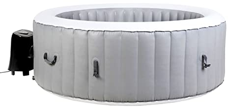 Beneo Vasca idromassaggio gonfiabile portatile per 6 persone, spa, grigio