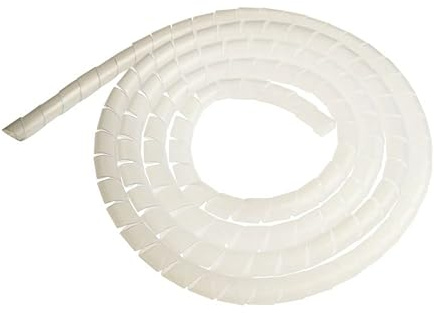 cyclingcolors kabelspirale spiralschlauch transparent Kunststoff flexibel Kabelschutz kabelschlauch Auto Motorrad Computer Kabelkanal Kabelkanal Kabelhülle (Durchmesser 8mm, länge 3m)