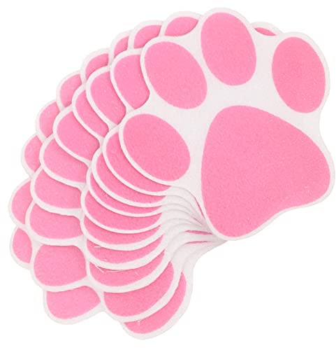 RORPOIR Non Slip Paw Print Decals for Bathroom and Kitchen Self Adhesive Tub and Shower Stickers Safety Grip Floor and Stair Anti Slip Stickers 9.5X9.5Cm