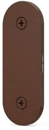 Stainless Steel Ring Doorbell Cover Plate, Wall Mount Hole Cover for Old Doorbell Button (BROWN)