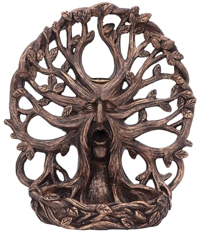 Nemesis Now Father of the Forest Backflow Incense Burner - 16.3cm, Resin, Brown, Tree Spirit Incense Cone Holder, Cast in the Finest Resin, Expertly Hand-Painted
