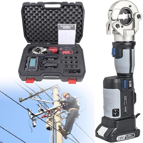 16-300Mm² Rechargeable Hydraulic Crimper,Hydraulic Electric Crimper 18V