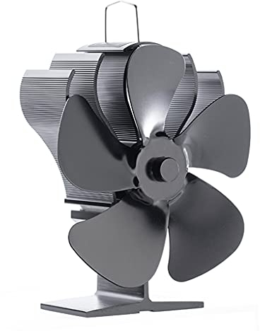 Ofenventilator für Pellet-Holzofen, sparender Brennstoff, größerer wärmebetriebener Ofen, 5 Flügel, Holzofen, Gebläse, wärmebetrieben, elektrisch