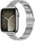Tasikar Dünnes Metall Armband Kompatibel mit Apple Watch Armband 49mm 46mm 45mm 44mm 42mm Damen Edelstahl Ersatzarmband Kompatibel mit iWatch Ultra SE Serie 10 9 8 7 6 5 4 3, Silber