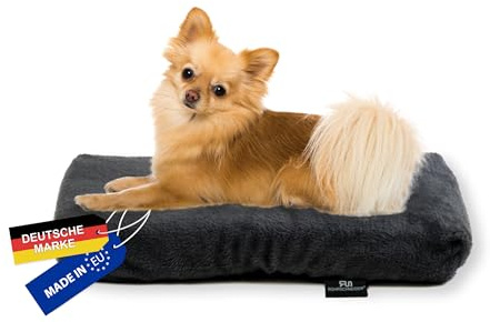 Rohrschneider Hundebett, kl. - gr. Hunde, Anti-Rutsch (d.grau, 47x30x7cm)