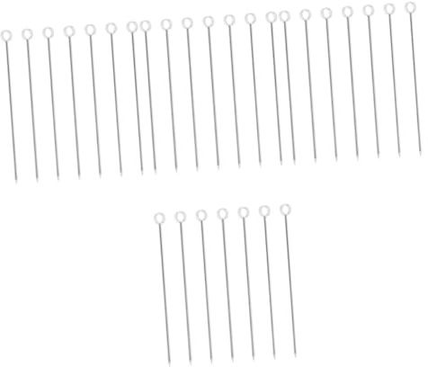 IMIKEYA 28piezas Pinchos Inoxidable para Frutas y Cócteles Aperitivos y Decoraciones De Fiesta