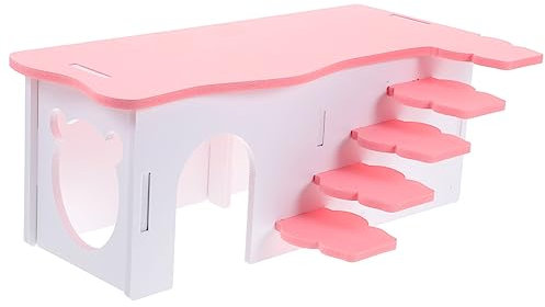 HANABASS Hamsterhaus Mit Leiter Aus Langlebigem Kunststoff Mehrkammer Versteck Für Meerschweinchen Und Hamster Spiel Und Rückzugsort Für Kleintiere