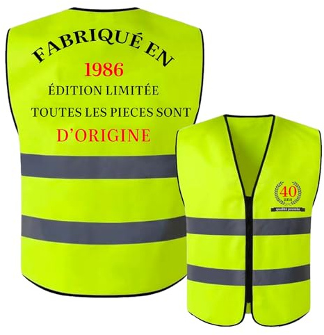 Cadeau 40 Ans Homme Femme Gilet 40 Ans Anniversaire Humoristique | Anniversaire 40 ans Homme Femme 1986 Cadeau Anniversaire 40 Ans Gilet 40 Ans Décoration Cadeau pour Fête Anniversaire 40 Ans