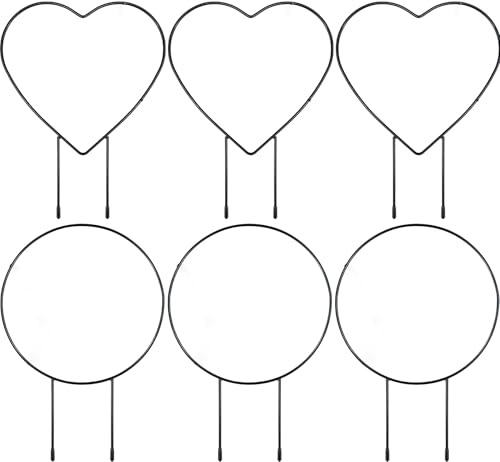 Lot de 6 supports pour plantes grimpantes, treillis intérieur, treillis de jardin pour plantes en pot, support pour plantes grimpantes, support de fleurs en pot, treillis