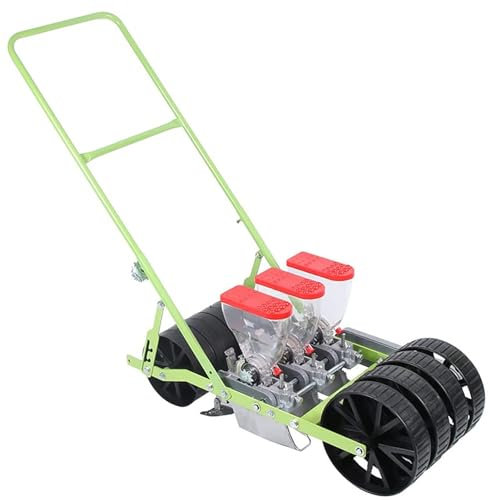JYHHGDS Seeder Seeder Precision Seeder Row Planter,Manual Seeder,Garden Spreaders,Hand Push Garden Seeder, Plants Hemp, Parsley Cabbage Radish, Etc for Small Gardens(Three Rows)
