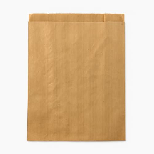 BeFreeX – Bolsas de Papel Kraft 15×5×30 cm sin Asas – Pack 250 Unidades – Resistentes, Ecológicas y Apta para Alimentos – Pan, Bollería, Bocadillos y Regalos – Fabricado en Europa