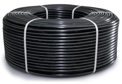TubosPro - Tubo de polietileno liso diam. 16 a 400 metros negro para instalación de riego por goteo. Resistente y manejable. ANTI-UV. Adaptable a todos los accesorios del mercado.