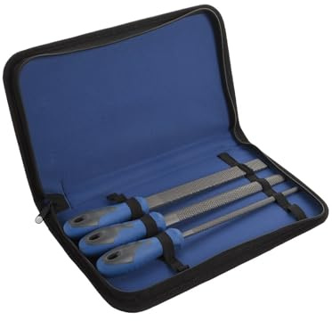 juego de 3 escofinas de poliamida, duraderas y ligeras, ideales para el acabado de piezas, limado de superficies y trabajos de carpintería.