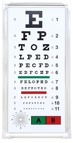 LHQYA Lampada LED per Tabella Ottica 60 * 30 Cm, Misuratore della Vista per Optometria con Telecomando, 3 Tipi di Segni di Rilevamento della Vista, Luce Uniforme, per Negozi di Ottica, Abitazioni