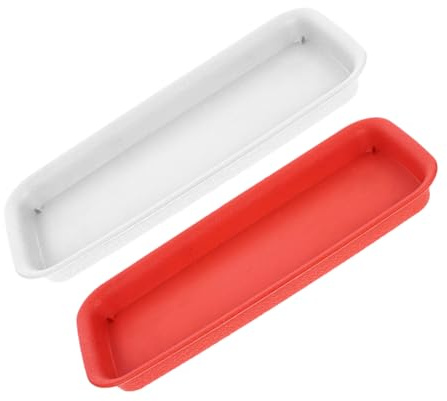 Toyvian 2 Piezas Bandeja Rectangular De Resina para Macetas Bandeja De Goteo para Plantas Recogedor De Agua para Macetas De Interior para Uso Interiores y Exteriores Inferior