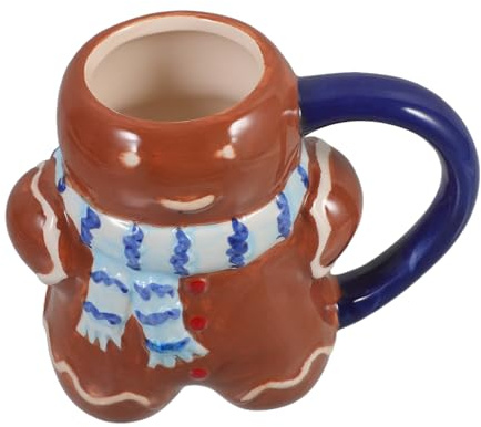 MAGICLULU Taza de Cerámica Navideña de Hombre de Jengibre Taza Multifuncional para Café y Leche para Hogar Oficina y Fiestas Diseño