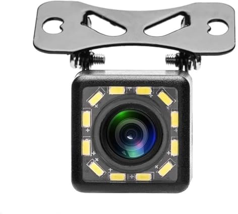 De Marcha Atrás del Coche Cámara Visión Frontal VIO Respaldo DVD Alta Finición Reversa Monitor Estacionamiento Nocturno Automóvil Gran Angular HD(12LED Lights CVBS)