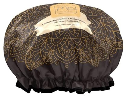 Thats me organic Profi-Haube für Pflanzenhaarfarbe „Farb-Liebe“ – Wiederverwendbare Haube für Plopping bei der Curly-Girl Methode – Wasserfest innen – 100% vegan – Handmade in Germany