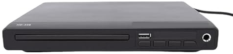 Bewinner Lettore DVD HDMI 1080P Multi Regione con USB MP3, Piccolo Lettore CD Stereo Domestico, Telecomando, Ingresso Microfono Karaoke, NTSC/PAL, per TV, Proiettore, Soundbar (Spina europea)