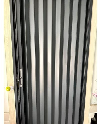CHZDPP Teleskop-Falttüren Abschließbare Teleskop-Falttüren mit Schlüssel, Schiebetür für Keller/Dachboden/Waschküche/Badezimmer, Platzsparender Faltbarer Raumteiler für Innen/Außen