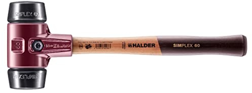 Halder 3002060 60 mm 3002 Rubber Simlpex EH Soft-Face Mallet - Multi-Colour