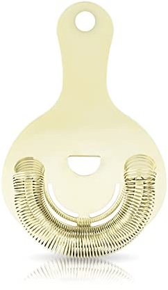 Viski Belmont Hawthorne Passoire en acier inoxydable Doré 5202