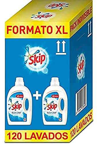 Skip Active Clean Flüssigwaschmittel für Waschmaschine mit 2 x 60 Wäschen - Gesamt: 120 Wäschen (68291167)