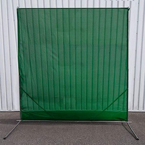 Nws Archery Back Stop Netting - 5 Closed Mesh Netting - Galvanised Steel Frame (20ft)