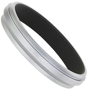 Haoge LAR-X100W Objektiv Filter Adapter Ring für Fujifilm Fuji FinePix X70 X100 X100S X100T X100F Kamera passen 49mm UV CPL ND Filter Objektivdeckel Ersetzen Fujifilm AR-X100 Silber