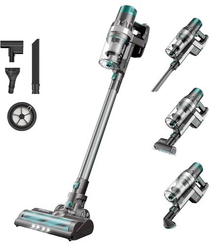 Ultenic U11 Pro Cordless Vacuum Cleaner, 35KPa Powerful Suction, LED Display, Detachable Battery, 2.5H Quick Charge, 50Mins Runtime Stick Vacuum for All Hard Floor Carpet Pet Hair