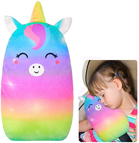 Basumee Almohadillas para Seguridad Protector Cinturon Coche Niños Almohadillas Protectores de Coche Hombro Cinturón de Seguridad para Niño, 1pcs, Amarillo