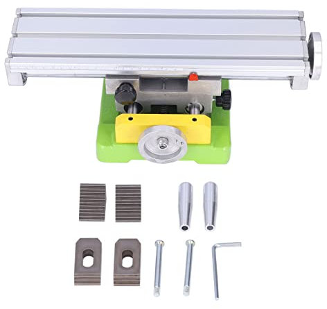 NDNCZDHC Milling Machine Drill Press Table Cross Slide Milling Working Table Bench Drill Sliding Worktable Length 350mm Width 100mm Height 120mm