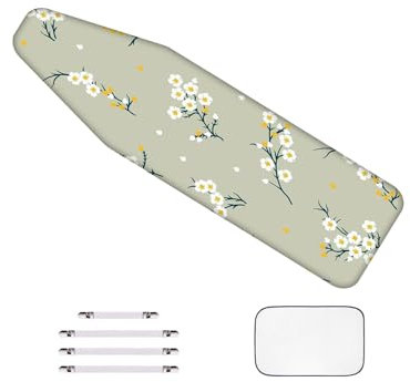 WTAIS Bügeltischbezug in Übergröße, Muster - Einfache Atmosphäre, Baumwolle - Hochwertige Stoffe, für Dampfbügelbrett, XL 152X62cm