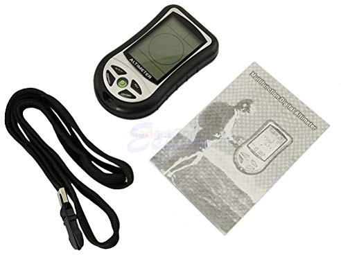 Wdbild Digital Altimeter Multifunction LCD Barometer Pressure Tester (No Battery) Digital Barometer