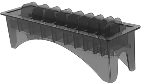 minkissy Hair Clipper Storage Box Slots for Barber Tools for Salon Home Use Plastic Case for Comb and Guard Organization