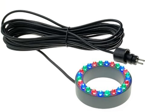 yuwqqoajv Luces LED ABS de 2 pines para estanques acuáticos al aire libre. Iluminación subacuática de 2 pines. Luces ABS para embellecer el agua, Multicolor 24led