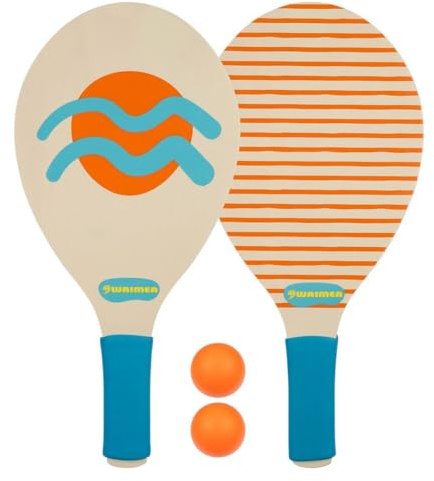 Waimea Beachball Set - für 2 Personen (Blau/Orange)