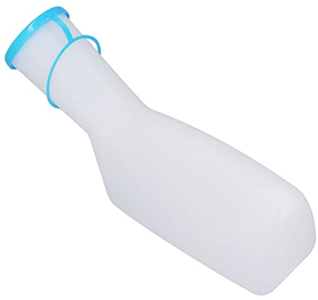 Xiuganpo Bouteille D'urine Portable Anti-fuite de Grande capacité pour Femmes, Hommes, Hôpitaux de Voyage, Bouteille D'urine en Plastique Durable pour Patients âgés et Femmes Enceintes (1000ml Mâle)