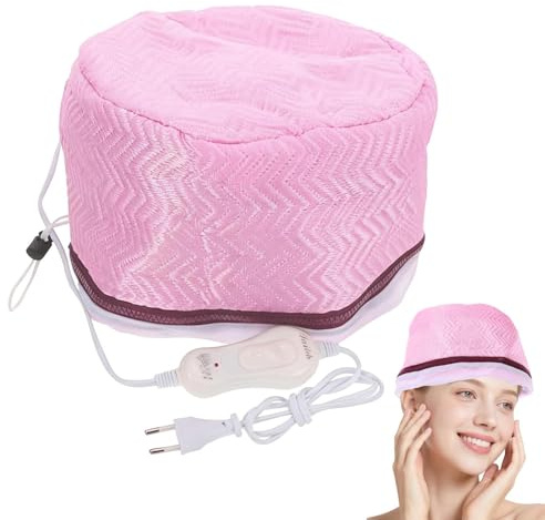 Haar Dampfhaube - 2-Stufen Elektrische Trockenhaube,Tragbare Dampfhaube Für Unterwegs - Für Tiefenconditionierung Trocknung Spa Salon Styling Frauen Mädchen