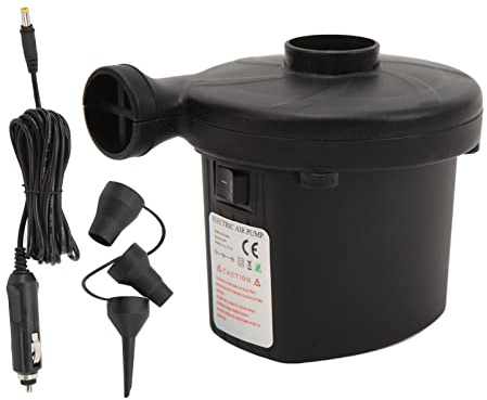 Elektrisk luftpump 3 munstycken Bärbar inflator Deflatorpump Snabb uppblåsning för uppblåsbara poolleksaker Simringar ABS Material Kompakt storlek