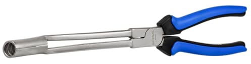 SW-Stahl 402006SB Zündkerzensteckerzange - Zündkerzenstecker Abzieher 290 | Abgewinkelte Zündkerzenzange für Kfz, 16 mm Greifer, Profi Werkstatt Werkzeug für tief liegende Zündkerzenstecker