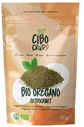 Italien Origan Bio - Qualité Premium - 60g. Oregano Séché au Soleil de Culture Biologique. Idéal pour aromatiser. Origano Siciliano.